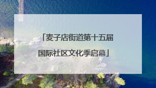 麦子店街道第十五届国际社区文化季启幕