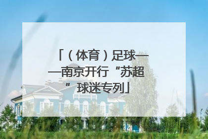（体育）足球——南京开行“苏超”球迷专列