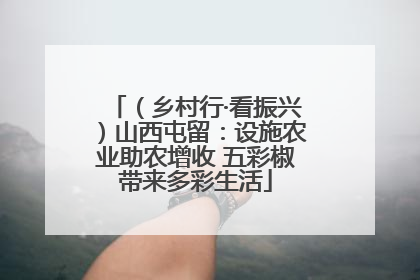 （乡村行·看振兴）山西屯留：设施农业助农增收 五彩椒带来多彩生活