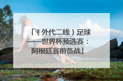 （外代二线）足球——世界杯预选赛：阿根廷赛前备战