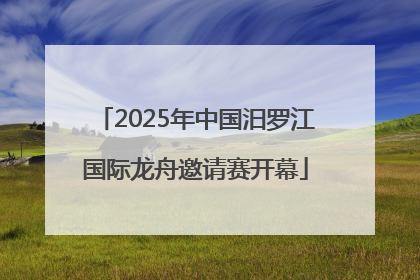 2025年中国汨罗江国际龙舟邀请赛开幕