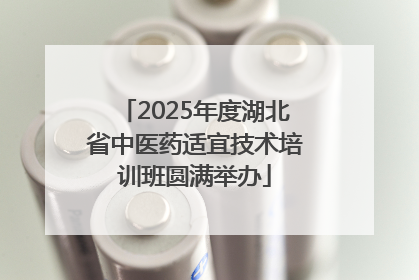 2025年度湖北省中医药适宜技术培训班圆满举办