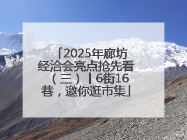 2025年廊坊经洽会亮点抢先看（三）丨6街16巷，邀你逛市集