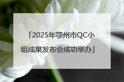 2025年鄂州市QC小组成果发布会成功举办