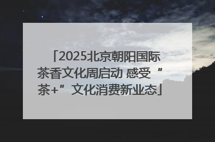 2025北京朝阳国际茶香文化周启动 感受“茶+”文化消费新业态