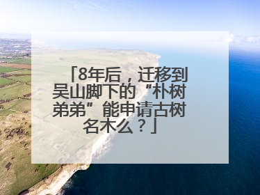 8年后，迁移到吴山脚下的“朴树弟弟”能申请古树名木么？