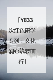 Y833次红色研学专列：文化润心筑梦前行